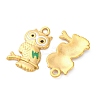 304 Stainless Steel Enamel Pendants STAS-B085-23G-2