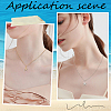 10Pcs 2 Colors Brass Micro Pave Cubic Zirconia Pendants KK-BBC0019-01-4