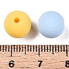Rubberized Style Imitated Silicone Acrylic Beads MACR-T048-01C-11-3