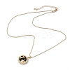 Alloy Rhinestone Pendant Necklaces NJEW-H306-A01-G-4