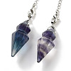 Natural Fluorite Pointed Dowsing Pendulums G-K338-12P-07-2