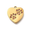 304 Stainless Steel Rhinestone Pendants STAS-R159-55G-01-1