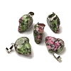 Dyed Natural Marble Pendants G-Z067-02P-08-2