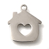 201 Stainless Steel Pendants STAS-R136-14P-1