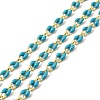 Brass Enamel Curb Chains CHC-C003-13G-06-1