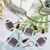 DIY Sports Ball Acrylic Pendant Keychain Making Kits DIY-SP0001-44C-4