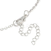 Alloy and Glass Pendant Necklaces PW-WG44FA7-01-3