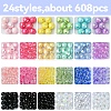 DIY Round Acrylic Beads Jewelry Making Findings Kits DIY-FS0007-79-2