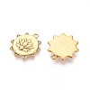Ion Plating(IP) 304 Stainless Steel Rhinestone Pendants STAS-N109-254G-2