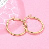 Ion Plating(IP) 304 Stainless Steel Hoop Earrings X-EJEW-N0016-11G-D-5