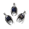 Natural Sodalite Round Pendants G-K339-03AS-10-1