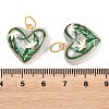 Printed Opaque Acrylic Pendants SACR-P036-01D-G-3