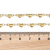 304 Stainless Steel Heart Link Bracelets X-BJEW-M121-03G-3