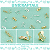 32Pcs 2 Colors Brass Clip-on Earring Findings KK-UN0001-87-5