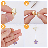 16Pcs 8 Style Alloy Clip-on Earring Findings FIND-FH0008-05-4