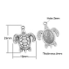 Tibetan Style Alloy Pendants TIBEP-Q022-AS-LF-1