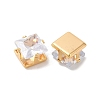 Brass Clear Cubic Zirconia Cabochons LS-STAS-M294-30B-2