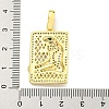 Brass Micro Pave Cubic Zirconia Pendants KK-K354-16G-G-3