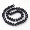 Synthetic Black Stone Beads Strands GSR044-3