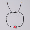 Fruit Strawberry Polymer Clay Braided Bead Bracelets LP5577-7-1