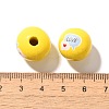 Valentine's Day Element Printed Wood Beads WOOD-R002-01-24-3