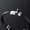 201 Stainless Steel Constellation Beaded Bracelet ZODI-PW0001-044F-2