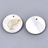 Natural Freshwater Shell Pendants SHEL-N027-04P-1