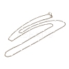 2mm Rack Plating Brass Twisted Chain Necklaces for Women Men MAK-L044-61P-1