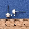 Brass Stud Earring Findings KK-G604-01S-03-3