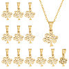12Pcs 304 Stainless Steel Pendants STAS-UN0054-33-1