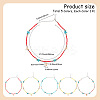 5Pcs 5 Colors Summer Natural Cowrie Shell Pendant Necklaces NJEW-CY0001-04-2