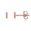 Brass Stud Earrings EJEW-BB35390-RG-1