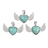Natural Amazonite Pendants G-A315-04A-P-1