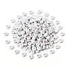 White Opaque Acrylic Beads PACR-YW0001-04B-1