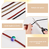 5M 5 Colors Round Braided Leather Cord OCOR-GA0001-71-3