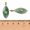 Natural Green Aventurine Pendants GG-CBA1AE1-02G-02-3