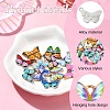 15Pcs 15 Styles Light Gold Tone Alloy Enamel Pendants ENAM-YW0004-41-3