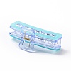 Rectangle PVC Big Claw Hair Clips PW23031370735-3