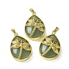 Natural Green Aventurine Pendants G-G900-01G-01-1