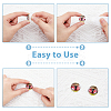 12 Sets 12 Style Luminous Self Adhesive Glass Eyes Cabochons GLAA-CA0001-58-4