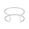 Non-Tarnish 304 Stainless Steel Hollow Open Cuff Bangles for Women LS-BJEW-S155-04P-3