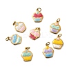 304 Stainless Steel Enamel Pendants STAS-B097-23G-1