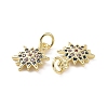 Brass Micro Pave Cubic Zirconia Charms KK-E068-VF163-3