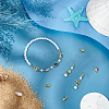 10Pcs Brass Pave Natural Paua Shell Oval Connector Charms KK-BC0014-86-4
