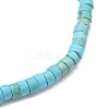 Natural Howlite Stretch Beaded Bracelets BJEW-JB05496-04-3
