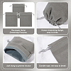 30Pcs Rectangle Velvet Drawstring Pouches TP-NB0001-61C-4