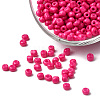8/0 3mm Baking Paint Glass Seed Beads Loose Spacer Beads X-SEED-S002-K24-3