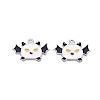 Halloween Theme Alloy Enamel Pendants ENAM-T020-08E-2