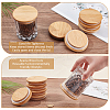 Bamboo Bottle Caps AJEW-WH0270-206-3