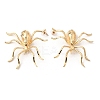 Alloy Rhinestone Stud Earrings LS-EJEW-P321-01G-2